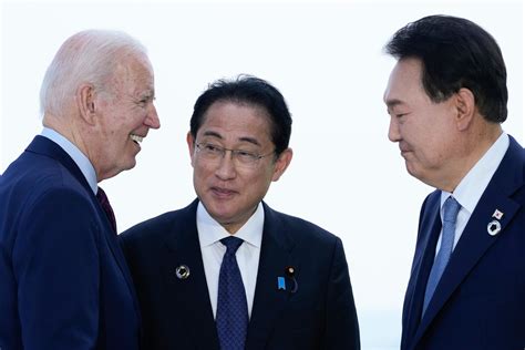 At Camp David, Biden aims to nudge Japan and South Korea toward greater unity in complicated Pacific
